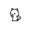 [Tamiya] Go Ahead Cat Sticker Standing Cat Made in Japan