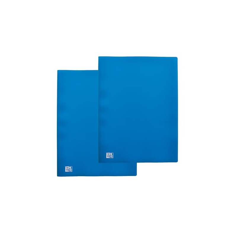 OXFORD 2 x A4 Blue Polypropylene Display Folders for 200