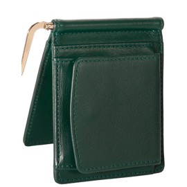 BLUE SINCERE Top-Tier Leather Craftsmanship Money Clip Wallet with Coin Pocket for Men, Bifold, Tanned Genuine Leather, Simple, Large Capacity, Holds 8 Cards, Hidden Pocket, Comes with Gift Box / MC2