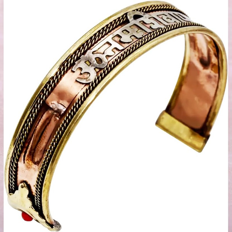 Gangesindia Copper Bracelet 'Om Namah Shivaya'
