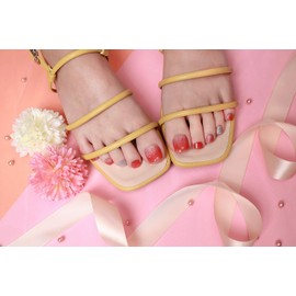 ZINIPIN FA138 Foot Gel Nail Stickers, 30 Sheets Set, Just Apply It To Your Own Salon Style (Twinkle Beauty)