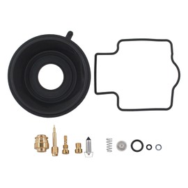 Carburettor Repair Kit Motorcycle Carburettor Conversion Kit with Membrane Seal Nozzle Needle Main Nozzle Float Chamber for Kawasaki ZX 600 ZZR 600 E ZZR600 ZX600D ZZR600D 1990-1992 ZX600E ZZR600E