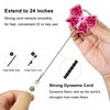 Glitter Pink Bow Badge Reel, Sparkly Decorative Retractable ID Card