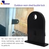 SURPOUF Outdoor Resin Shed Hasp Latch, Plastic Hasp Latch,Newly Upgraded