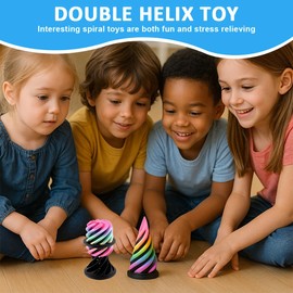 DILYUPE Impossible Cone (3 Pieces), 3D Print Spiral Cone Fidget Toy, Pyramid Spiral Toy, Passthrough Sculpture, Sculpture, Stress Relief Desktop Decorations, Toy for Children, Adults, Gift