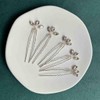 Cubahop Bridal Wedding Hair Pins Gold Bridal Crystal Hair Clips