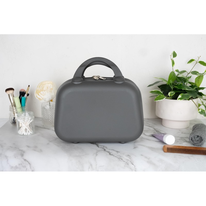 Hard Shell Travel Cosmetic Case, 12 Inch Hardshell Suitcase Mini