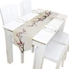 WOOR Double-Sided Spring Japanese Cherry Blossom Sakura Tree Table Runner