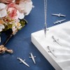 Beebeecraft 1 Box 10Pcs Silver Sword Charms 201 Stainless Steel