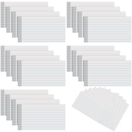 Ctosree 1440 Pcs Colored Index Cards 3 x 5 Inch Flash Cards for Studying Lined Study Note Sheets with Printed Ruled on Both Sides for Studying Memory Learning School (White)