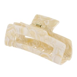 VOCOSTE Hair Caw Clips, Acetic Acid Hair Clips, Tortoise Hair Clips, Large Hair Claw Clips, Hair Barrettes for Women, Beige