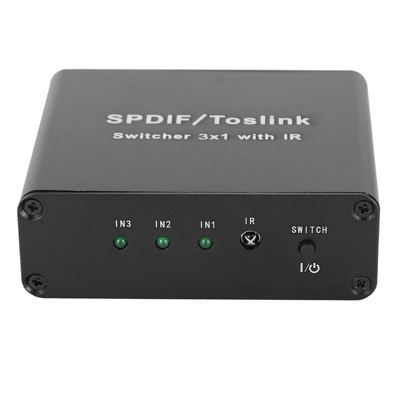 SPDIF/for TosLink Switcher 3x1 Switching Device with Remote Control 3