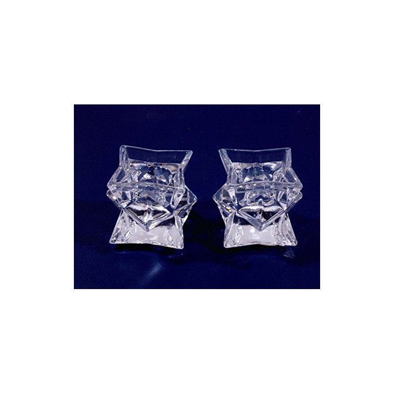 Michael C. Fina Fifth Avenue 24% Lead Crystal Candle Holders