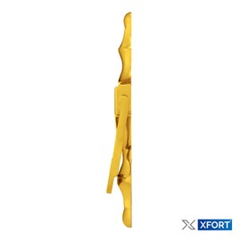 XFORT Victorian Door Knocker Polished Brass, Traditional Urn Door Knocker for Front Door, Elegant Front Door Furniture with a Classic Period Design