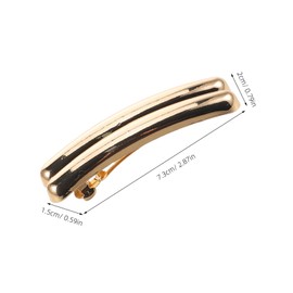 FRCOLOR Stylish French Hair Clips for Women Elegant Curved Side Barrettes Versatile Hair Accessories for Everyday and Formal Occasions