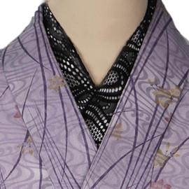 [TOuWA] Women's Lace Half Collar, Half Collar, Lace, Long Sleeve Hakama, Small Pattern, Casual, Kimono, Visiting Wear, Coming of Age Ceremony, Graduation Ceremony, Wedding, Women's (Size: Length 39.4
