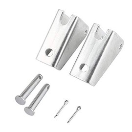 2 PCS Electric Push Rod Bracket, U Type Linear Actuator Mounting Bracket Reciprocating Motor Base for Fixing (Silver)