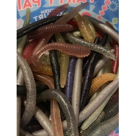 Unbranded Bass Fishing Soft Plastics Lot. Stickbaits. Swimbaits. Grubs. Many Colors.