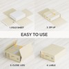 TRZZ 4-Pack Bed Sheet Organizers and Storage, Foldable Linen Bins