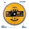 10 Inch Thin Kerf Fine Finish Crosscut Table Saw Blades,