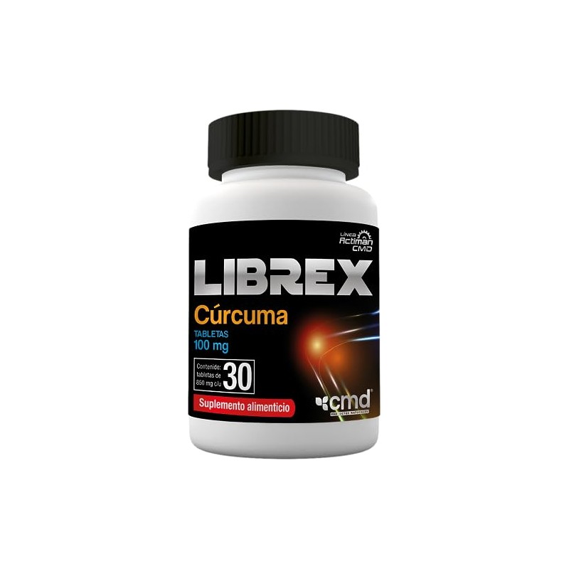CMD - LIBREX - Tabletas de Cúrcuma - Suplemento Alimenticio