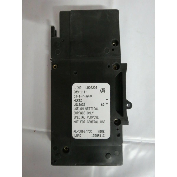 HATTERAS YACHTS #27053 CIRCUIT BREAKER 30 AMP 1P 65V BLACK