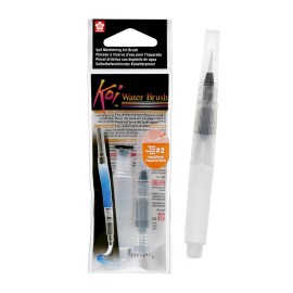 Sakura Koi Water Brush - Water Brush for Watercolor - 4 ml Tank - Small Brush