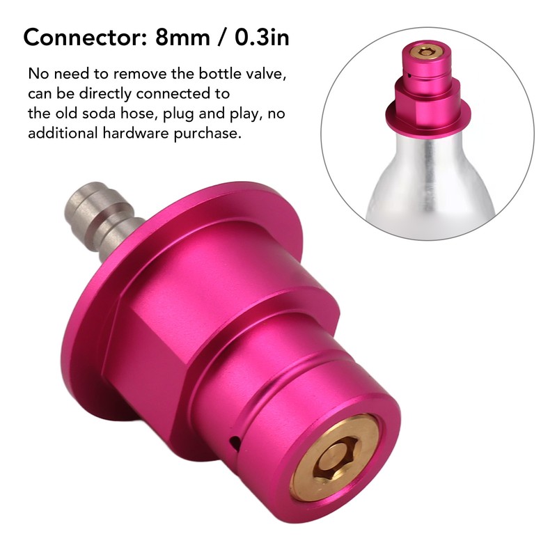 8mm CO2 Adapter Quick Easy Connection Soda Water Machine Soda
