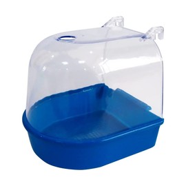 RYOHIN Lab. Bathing Container, Bird Bath, Small Bird, Bath, Parakeet, Bundo, Cage, Birdcage, Attached, For Small Birds (Blue)