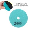 10Pcs 3in Diamond Wet Polishing Pad Soft Grinding Discs Polisher