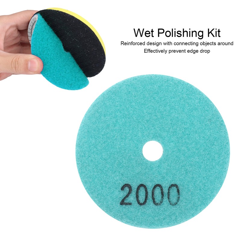 10Pcs 3in Diamond Wet Polishing Pad Soft Grinding Discs Polisher