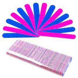 Mini Nail File Disposable Double-Sided Nail Files Professional Care Nail Files Suitable for DIY Manicure and Pedicure Pack of 100