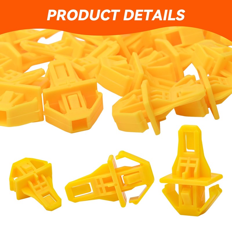 SECLUDE 20PCS Bumper Moulding Fastener Rivet Radiator Grille Clip Replace