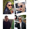 VANLINKER Vintage Square Polarized Sunglasses Men Women Classic Trendy Rectangle