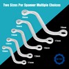 DURATECH Double Ring Spanner Set, S-Type Obstruction Spanner Double Box