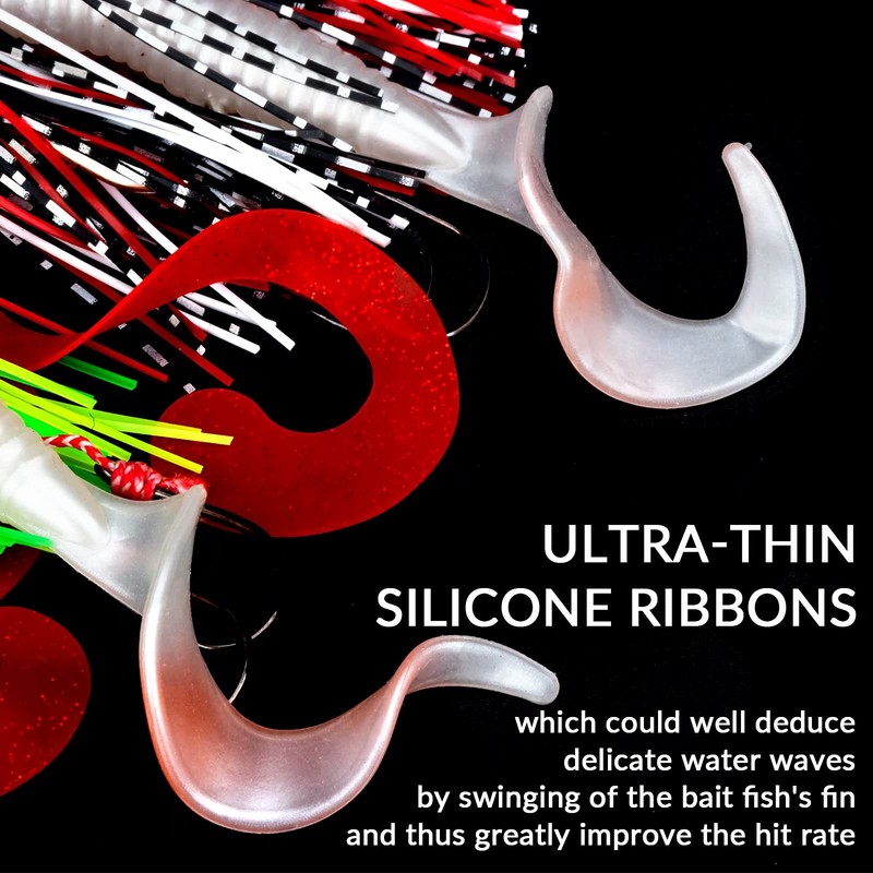 THKFISH 3pcs Rubber Jig Bass Lure Bass Jig Bass Saltwater