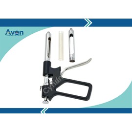 Set of 2 Intraligamental Gun Type Syringes with 1.8mL Solution Capacity - Dental Anesthetic Syringe Stainless Steel Autoclave-Safe