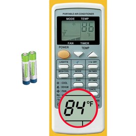 Replacement for Sharp Portable Air Conditioner Remote Control CRMC-A705JBEZ for CV-P09LX CV-P10LC CV-P10MC CV-P10NC CVP10NC-D CVP10NC-R CV-P10PC CVP10PC-D CVP10PC-R CV-P10RC (Display in Fahrenheit)