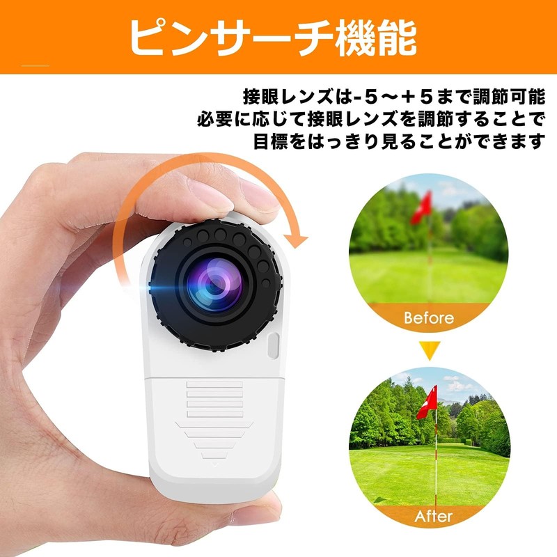 PEAKPULSE Golf Laser Distance Meter, Magnetic Mounted, Golf Scope, Golf