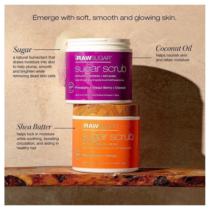 Sugar Raw Sugar Sugar Scrub Set