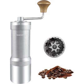 M7 Molinillo de Café Manual, Capacidad 35g, Afilado de Rebabas de Siete Segmentos, 48 Ajustes de Molienda Externos, para Molino de Café Manual Vertido, Prensa Francesa y Espresso