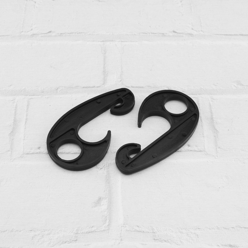 Be In Your Mind 10PCS Black Plastic Hook PVC Car