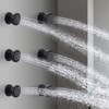 HOMEDEC 2inch Round Brass Shower Spa Massage Body Spray Wall