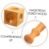 STOBOK Wooden Punch Kit Square Jewelry Making Tool Set Wood