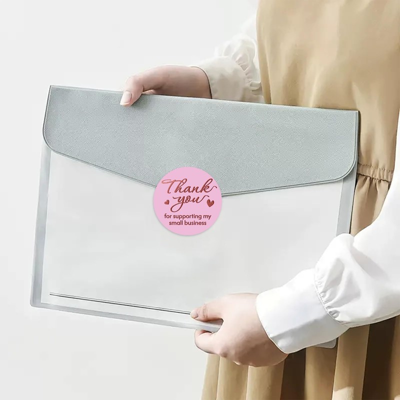 600 Pcs Thank You Stickers for Small Business, 1.5 Inches