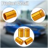 MEAJOO 8PCS Bullet Shell Tire Valve Stem Caps, Anodized Aluminum