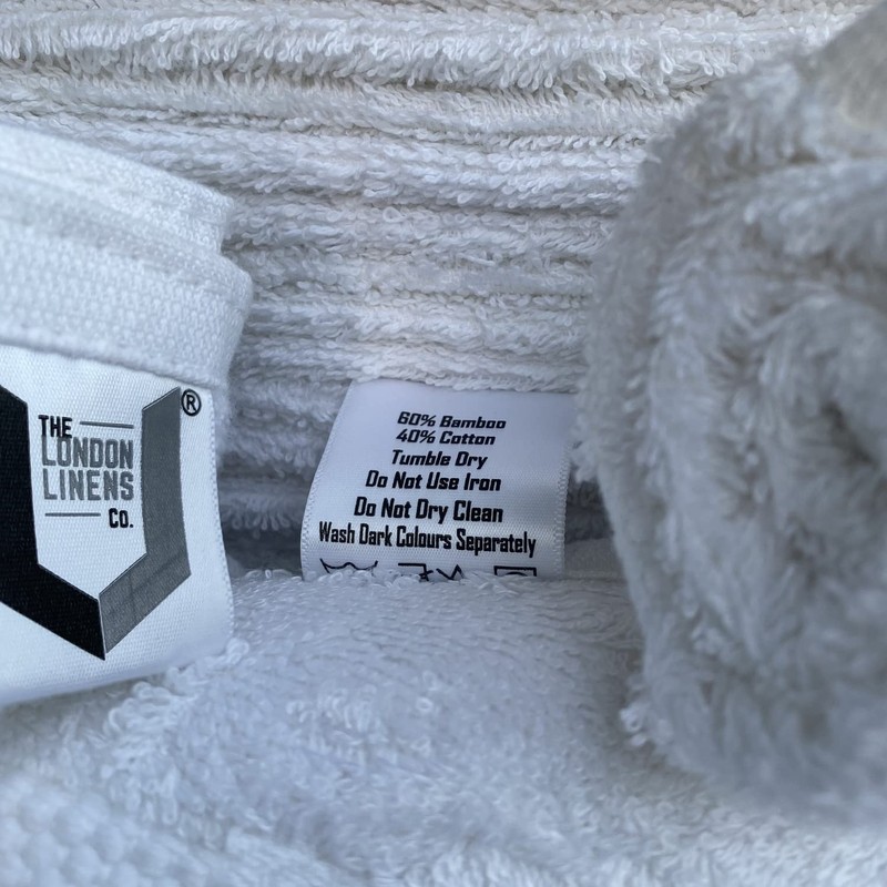 The London Linens Luxury Face Towels White Flannel Face Cloth-
