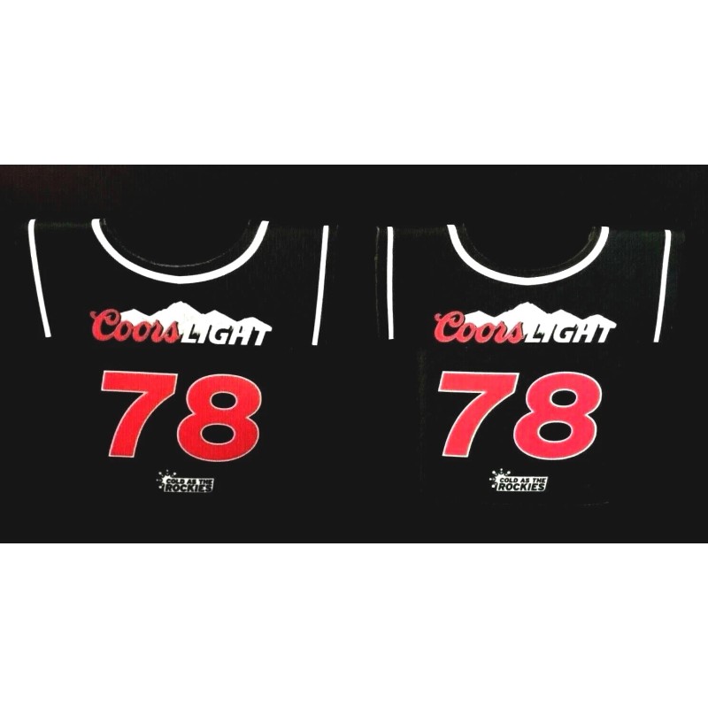 Coors Light Beer Bottle Koozie Classic Jersey 78 Logo -
