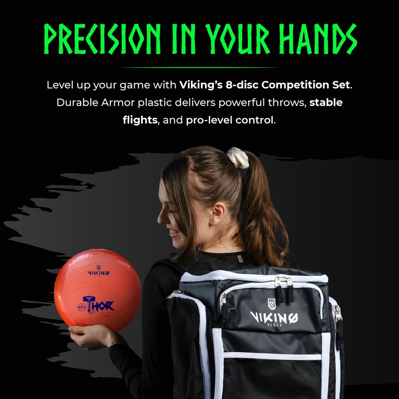 Viking Discs Competition Disc Golf Set - 8 Disc Golf