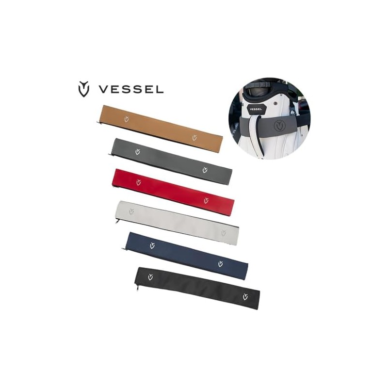 VESSEL Cart Strap Sleeve SL003 White Caddy Bag Protection Round